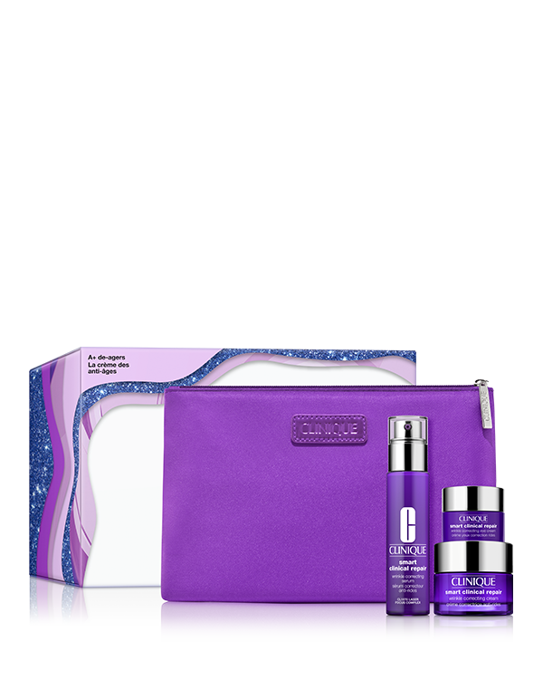 Anti-Ageing Serum Skincare Gift Set, Questo set regalo di 4 prodotti contiene la collezione Smart Clinical Repair™ per risultati visibili, con un siero in formato full-size. Valore di 125€.